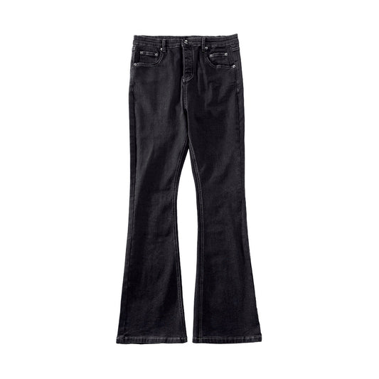 Waxed Flare Jeans