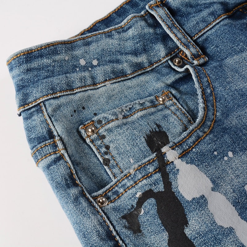 Scratched Jeans