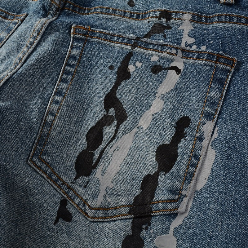 Scratched Jeans