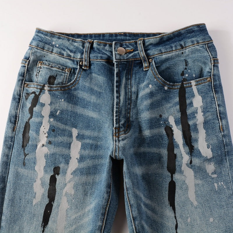 Scratched Jeans