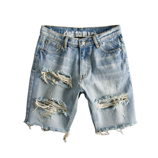 Blaue Rockstar Shorts