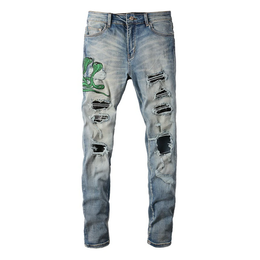 Schlangen Jeans