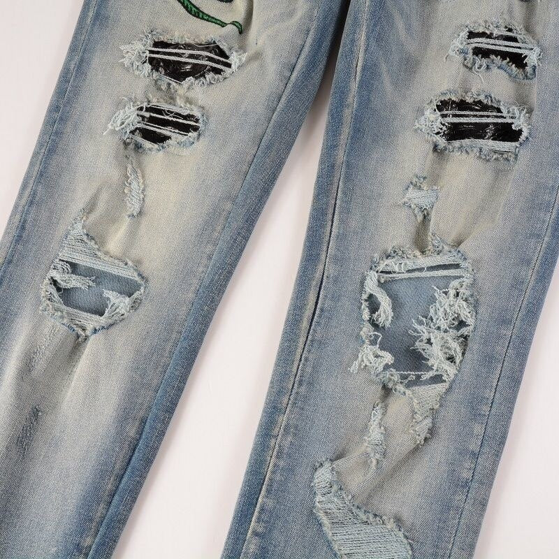 Schlangen Jeans